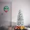 4.5ft. Unlit Acacia Pencil Slim Flocked Artificial Christmas Tree